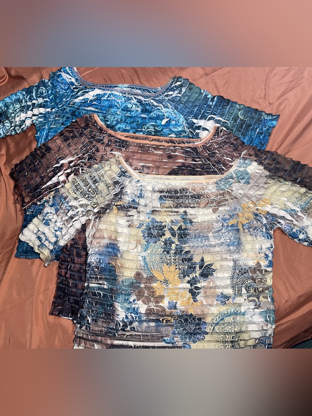 Women’s Layered-Design 3/4-Sleeve Tops